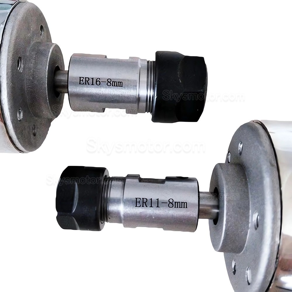 空冷式CNCスピンドルモーター OSP001714 12V24/V 200W 10000RPM ER11/ER16 コレット（小型彫刻機用）